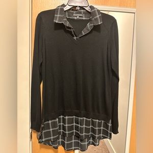 Button up and sweater in one